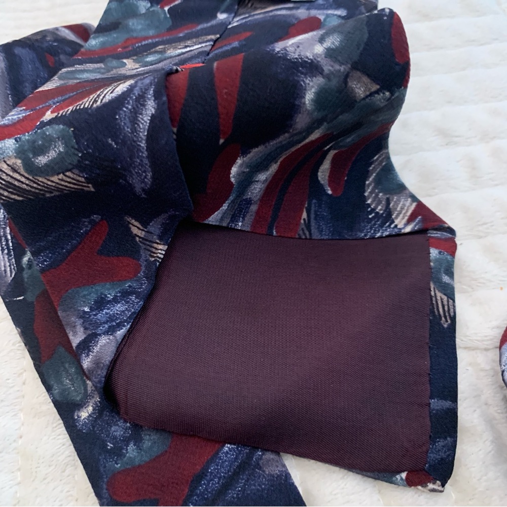 Men's Multicolor Vintage Italian Silk Patterned T… - image 8